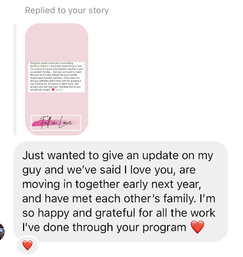Client testimonial about creating a new relationship